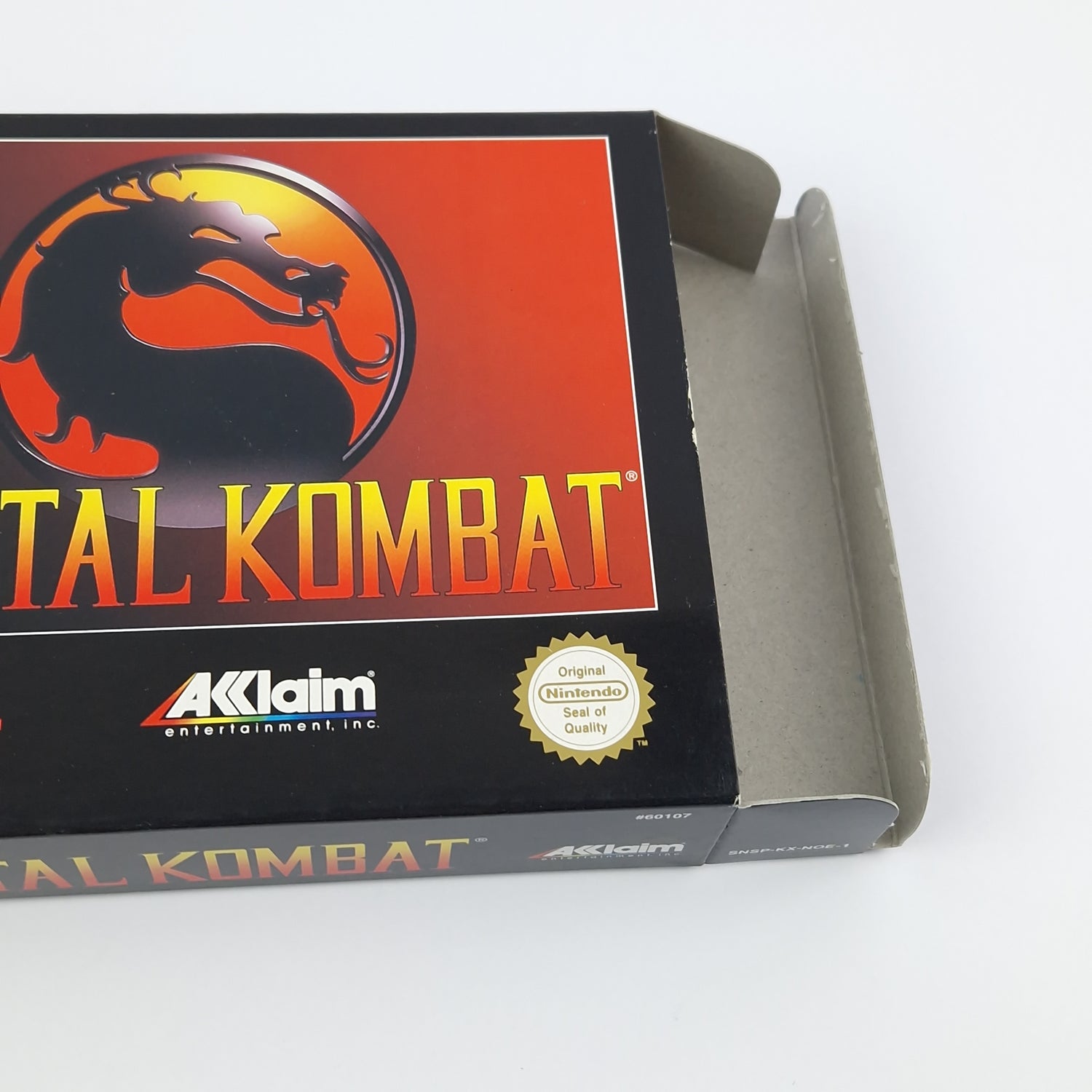 Super Nintendo Game: Mortal Kombat - Module Instructions OVP cib | SNES PAL EUR