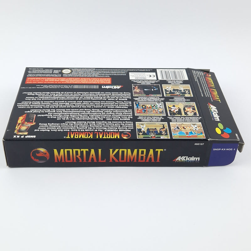 Super Nintendo Game: Mortal Kombat - Module Instructions OVP cib | SNES PAL EUR