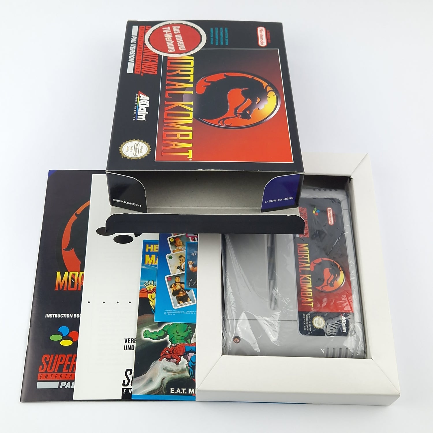Super Nintendo Spiel : Mortal Kombat - Modul Anleitung OVP cib | SNES PAL EUR