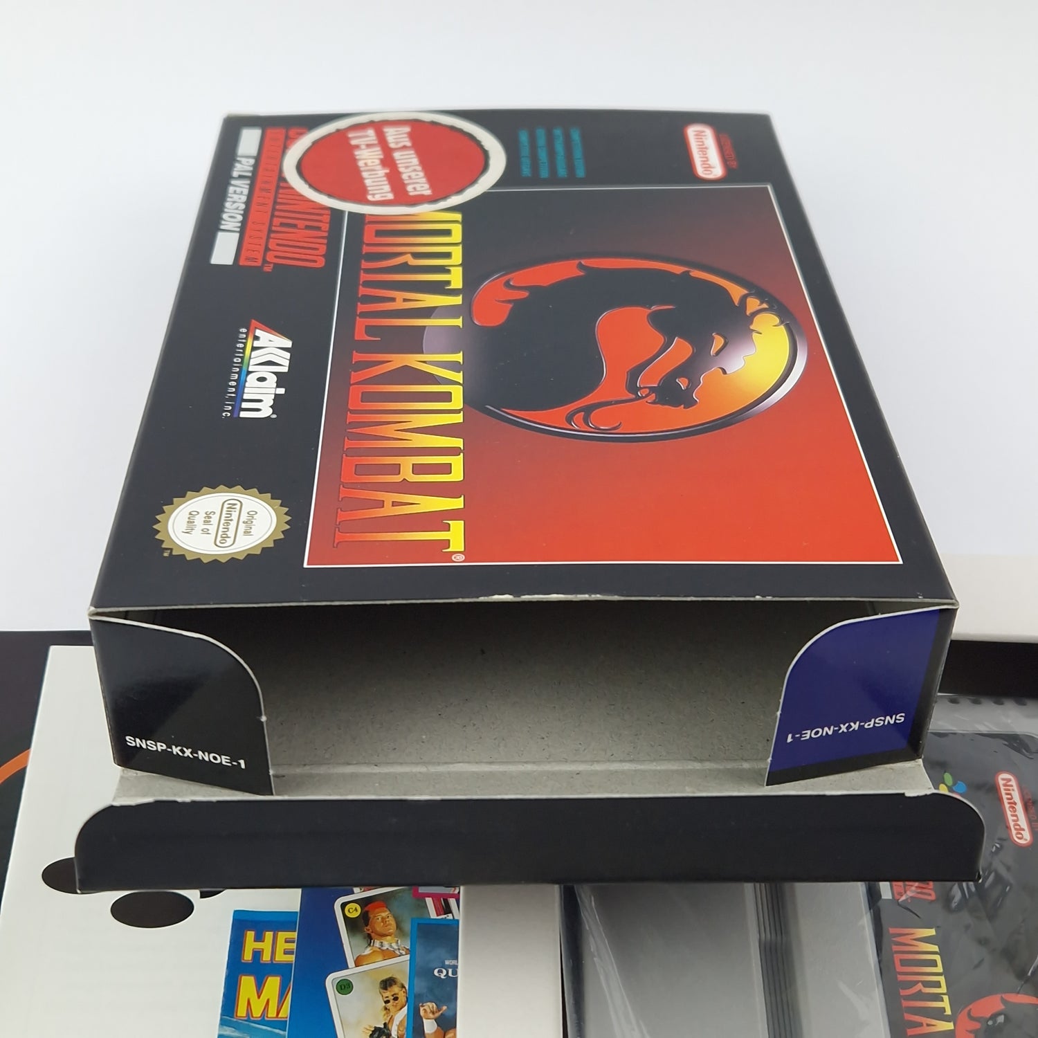 Super Nintendo Game: Mortal Kombat - Module Instructions OVP cib | SNES PAL EUR