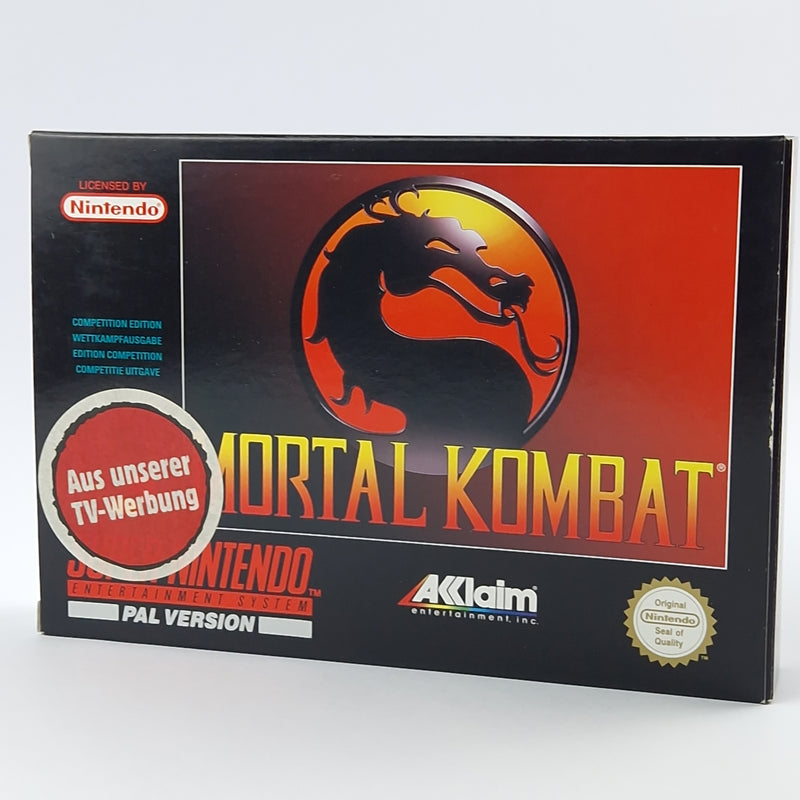 Super Nintendo Game: Mortal Kombat - Module Instructions OVP cib | SNES PAL EUR