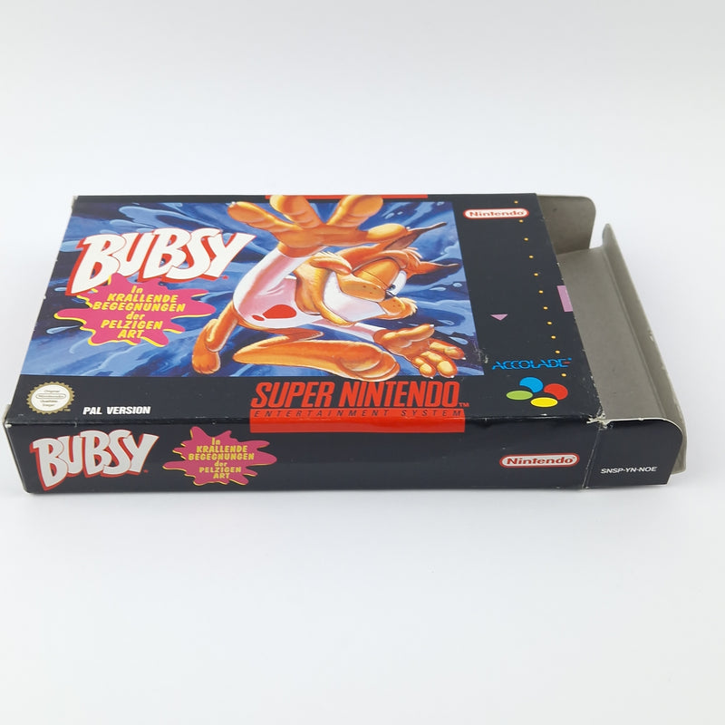 Super Nintendo Spiel : Bubsy - Modul Anleitung OVP cib | SNES PAL NOE