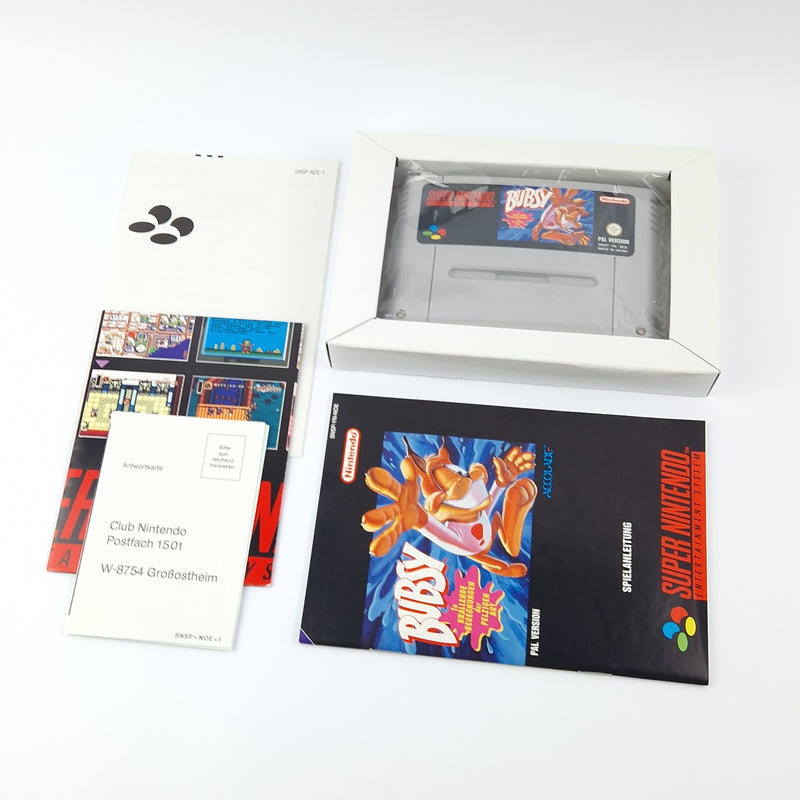 Super Nintendo Spiel : Bubsy - Modul Anleitung OVP cib | SNES PAL NOE
