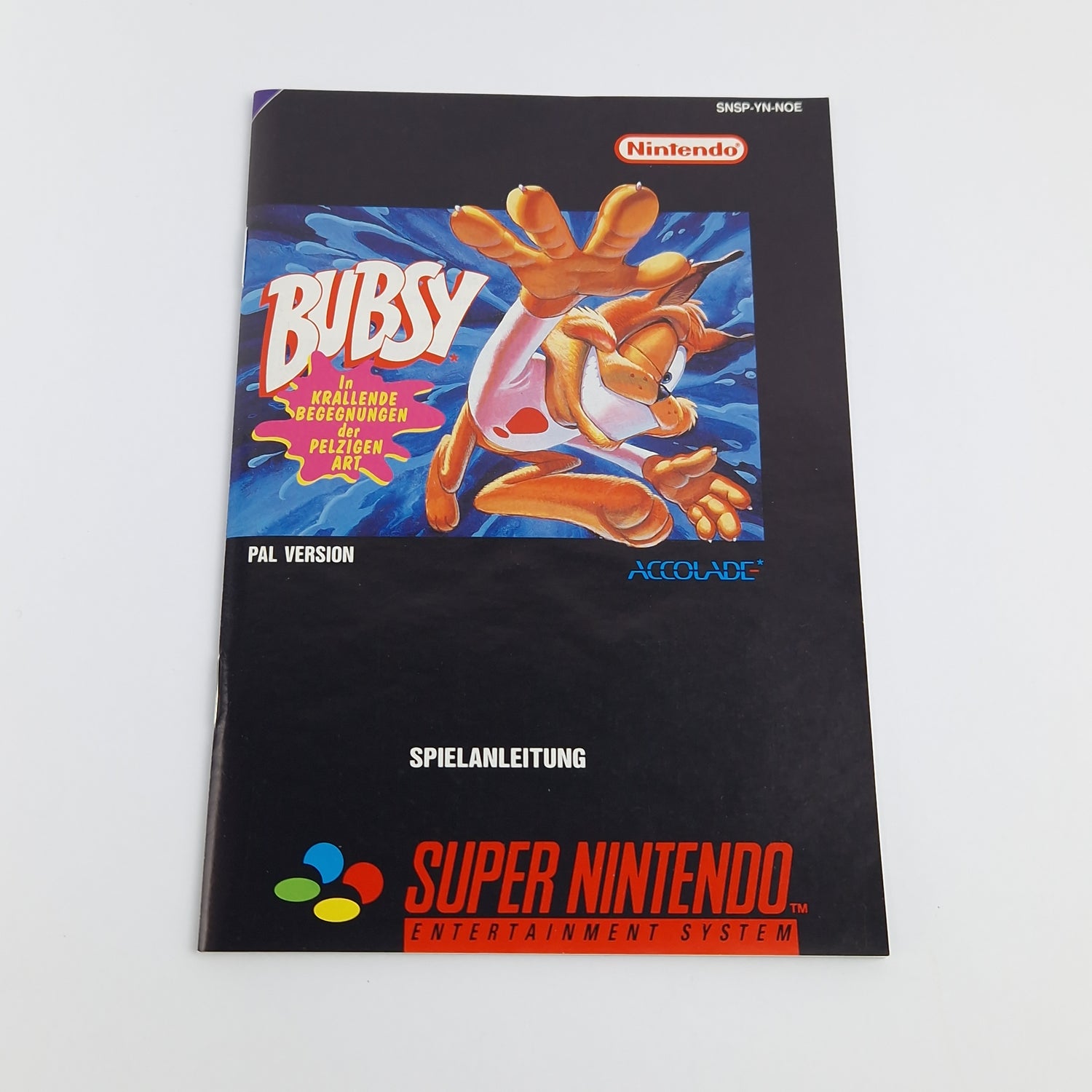 Super Nintendo Spiel : Bubsy - Modul Anleitung OVP cib | SNES PAL NOE