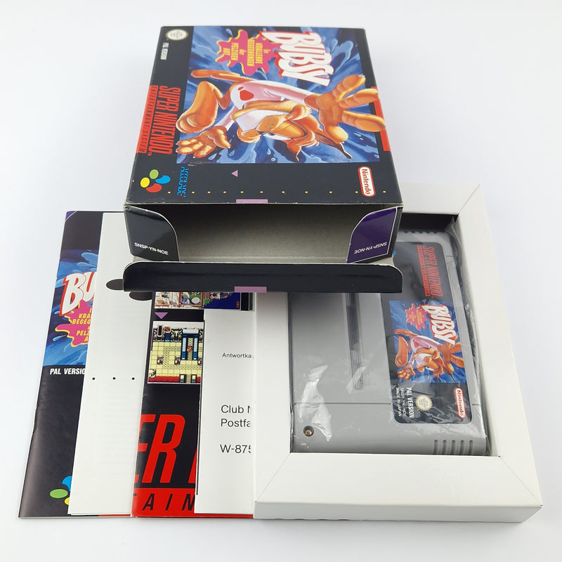 Super Nintendo Spiel : Bubsy - Modul Anleitung OVP cib | SNES PAL NOE