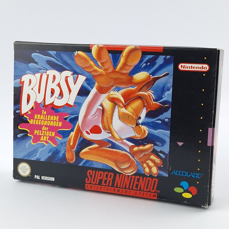 Super Nintendo Spiel : Bubsy - Modul Anleitung OVP cib | SNES PAL NOE
