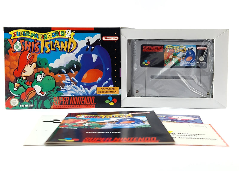 Super Nintendo Game: Super Mario World 2 Yoshi's Island - SNES OVP PAL NOE