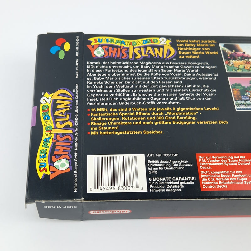 Super Nintendo Spiel : Super Mario World 2 Yoshis Island - SNES OVP PAL NOE