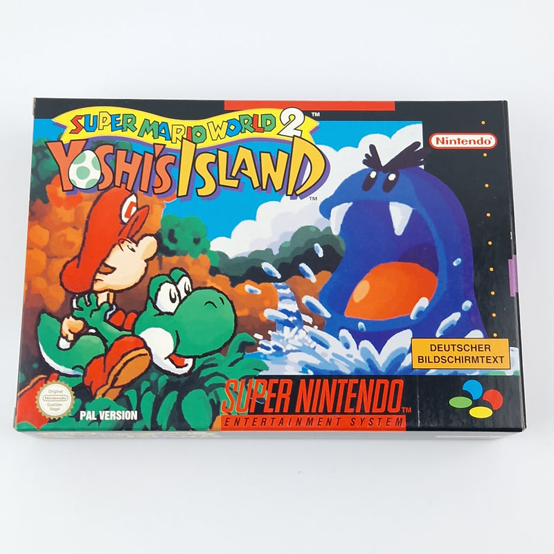 Super Nintendo Game: Super Mario World 2 Yoshi's Island - SNES OVP PAL NOE