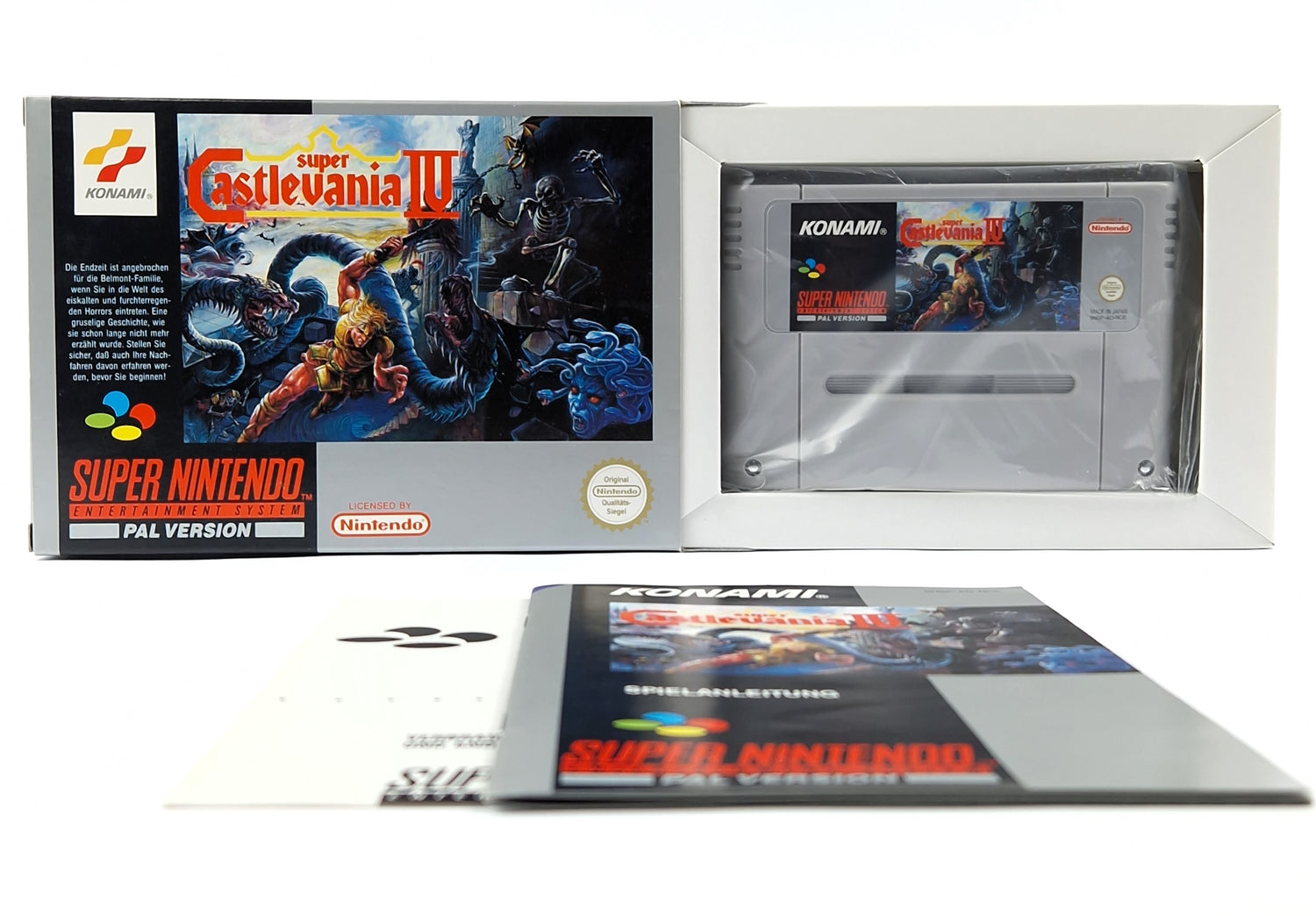 Super Nintendo Spiel : Super Castlevania IV 4 - Modul Anleitung OVP cib SNES PAL