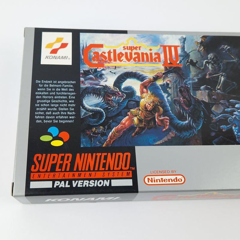 Super Nintendo Game: Super Castlevania IV 4 - Module Instructions OVP cib SNES PAL