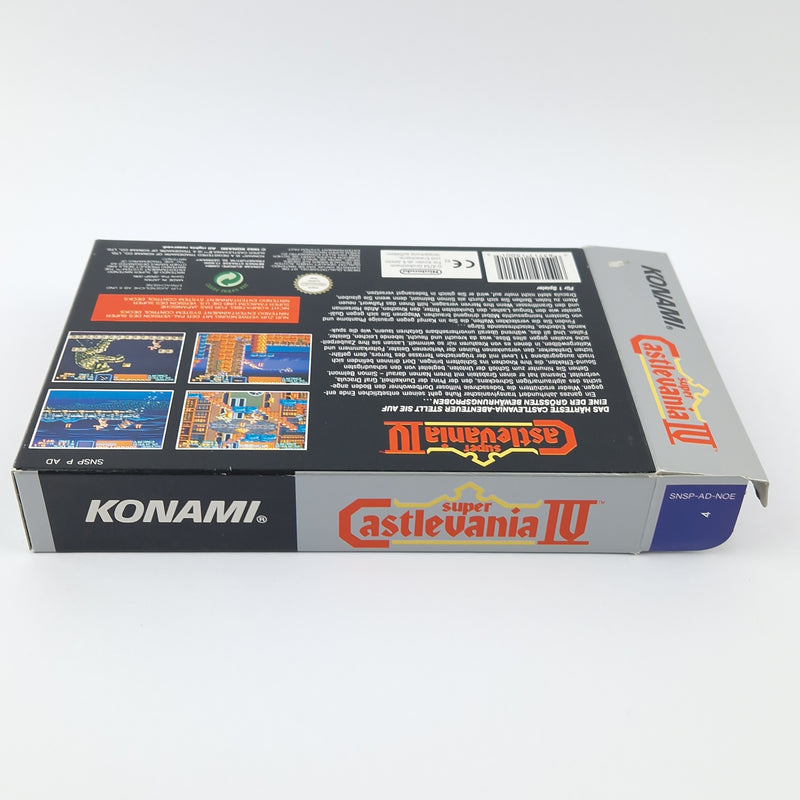 Super Nintendo Game: Super Castlevania IV 4 - Module Instructions OVP cib SNES PAL