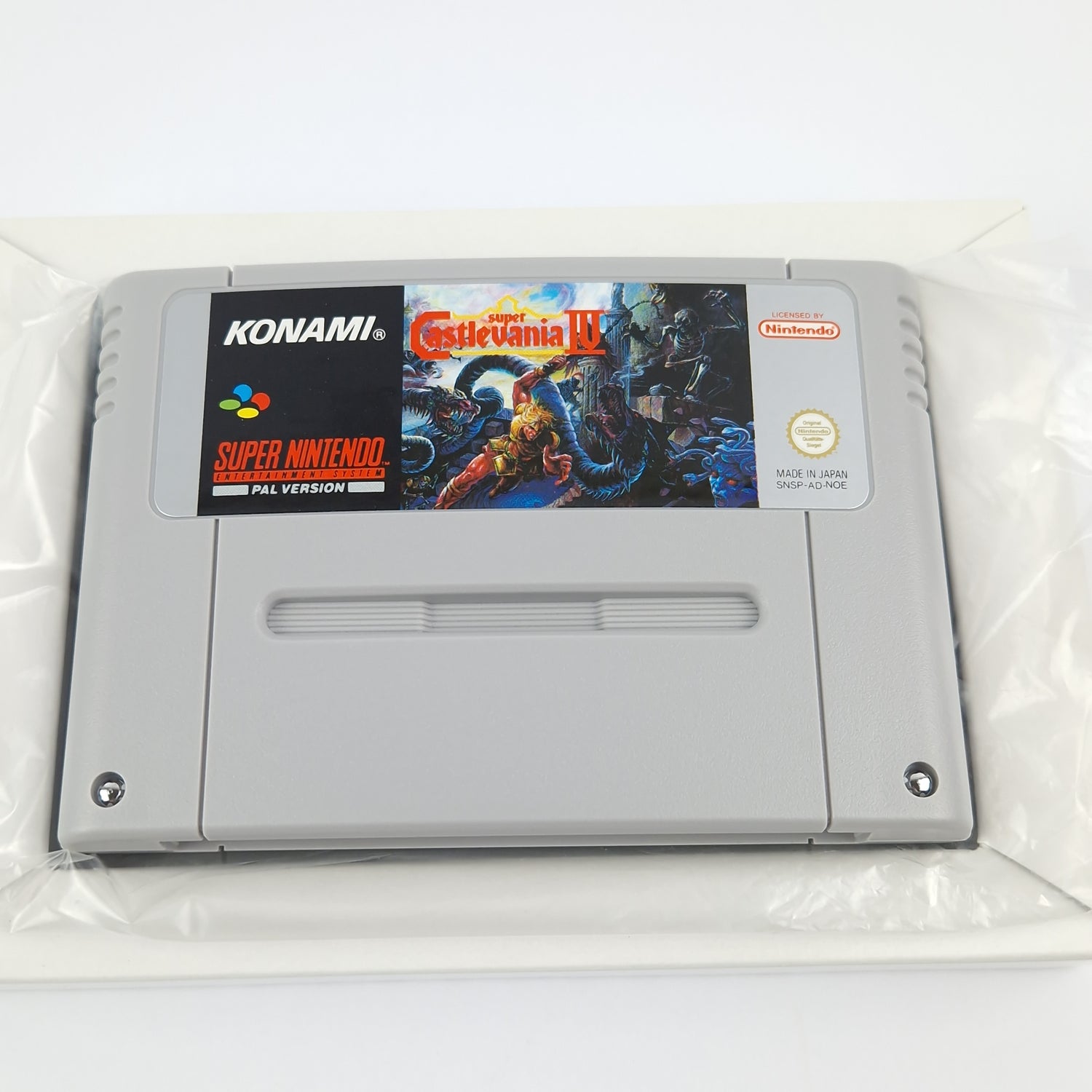 Super Nintendo Game: Super Castlevania IV 4 - Module Instructions OVP cib SNES PAL