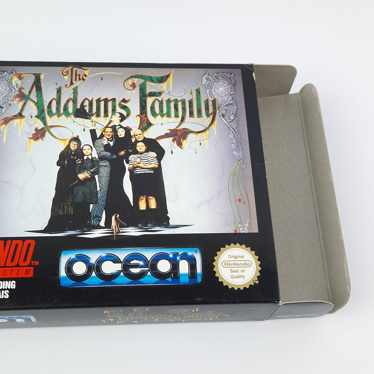 Super Nintendo Game: The Addams Family - Module Instructions OVP cib SNES PAL