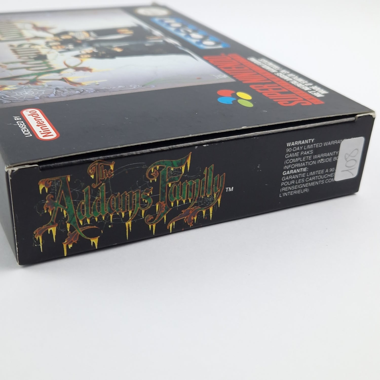 Super Nintendo Game: The Addams Family - Module Instructions OVP cib SNES PAL