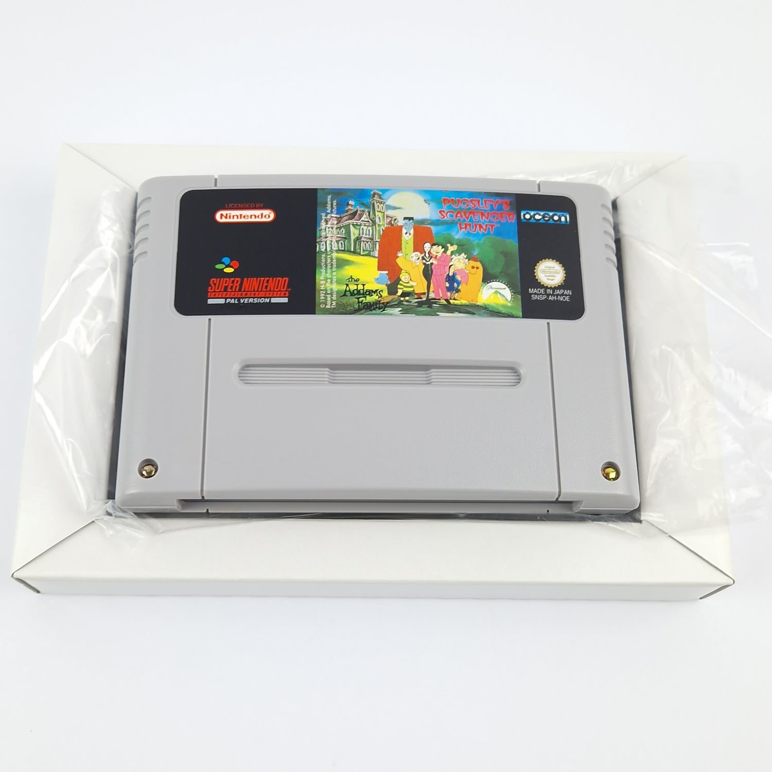 Super Nintendo Game: The Addams Family Pugsley's Scavenger Hunt - SNES OVP PAL