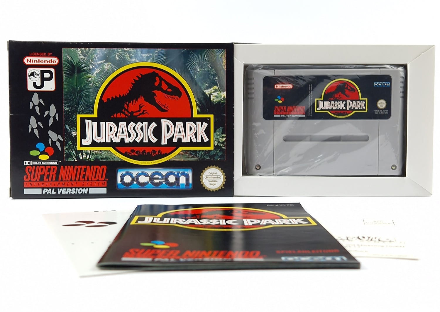 Super Nintendo Game: Jurassic Park - Module Instructions OVP cib | SNES PAL