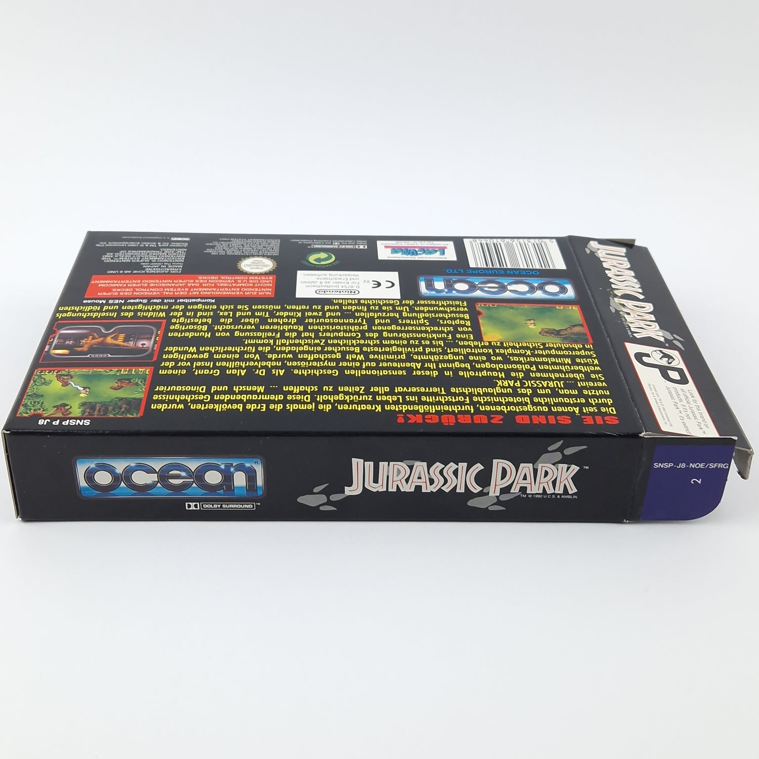 Super Nintendo Game: Jurassic Park - Module Instructions OVP cib | SNES PAL