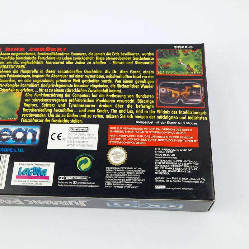Super Nintendo Spiel : Jurassic Park - Modul Anleitung OVP cib | SNES PAL
