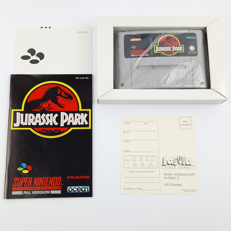 Super Nintendo Game: Jurassic Park - Module Instructions OVP cib | SNES PAL