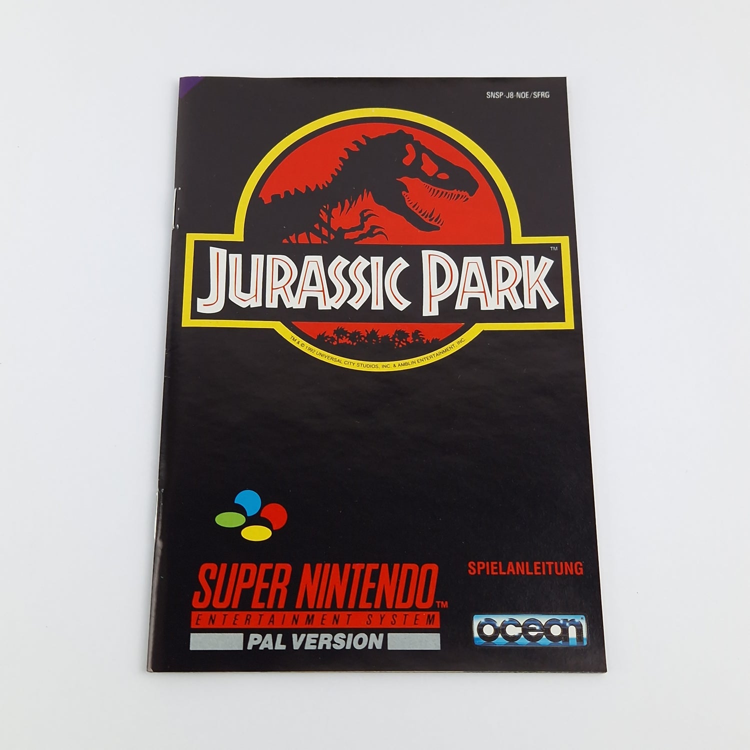 Super Nintendo Spiel : Jurassic Park - Modul Anleitung OVP cib | SNES PAL