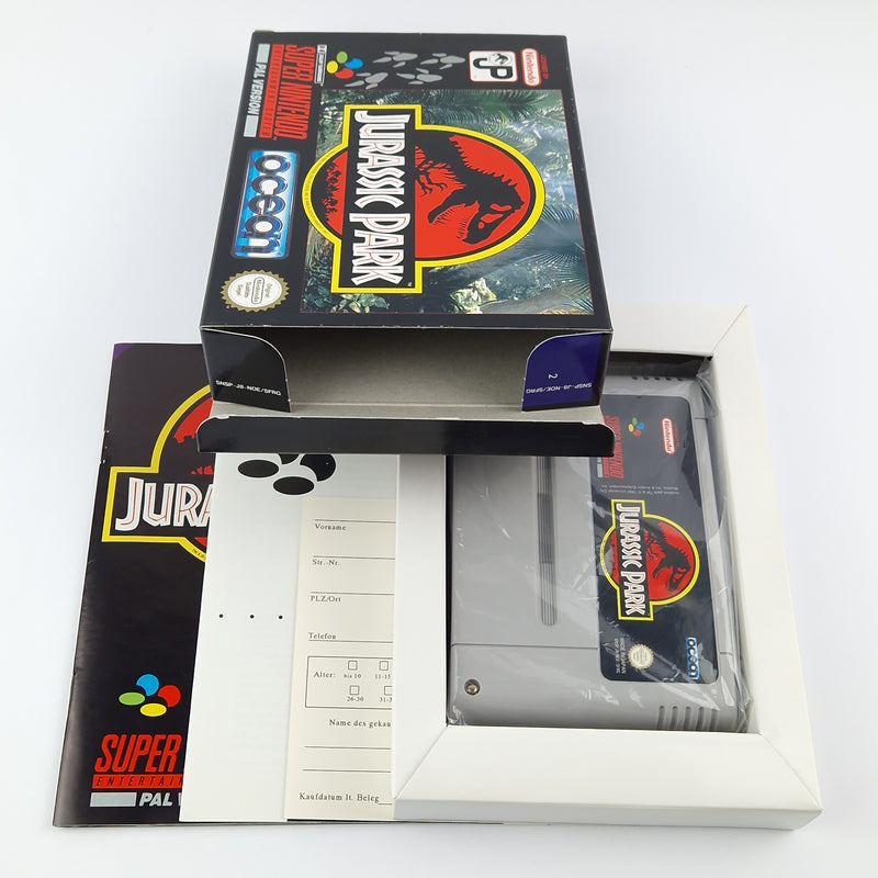 Super Nintendo Spiel : Jurassic Park - Modul Anleitung OVP cib | SNES PAL