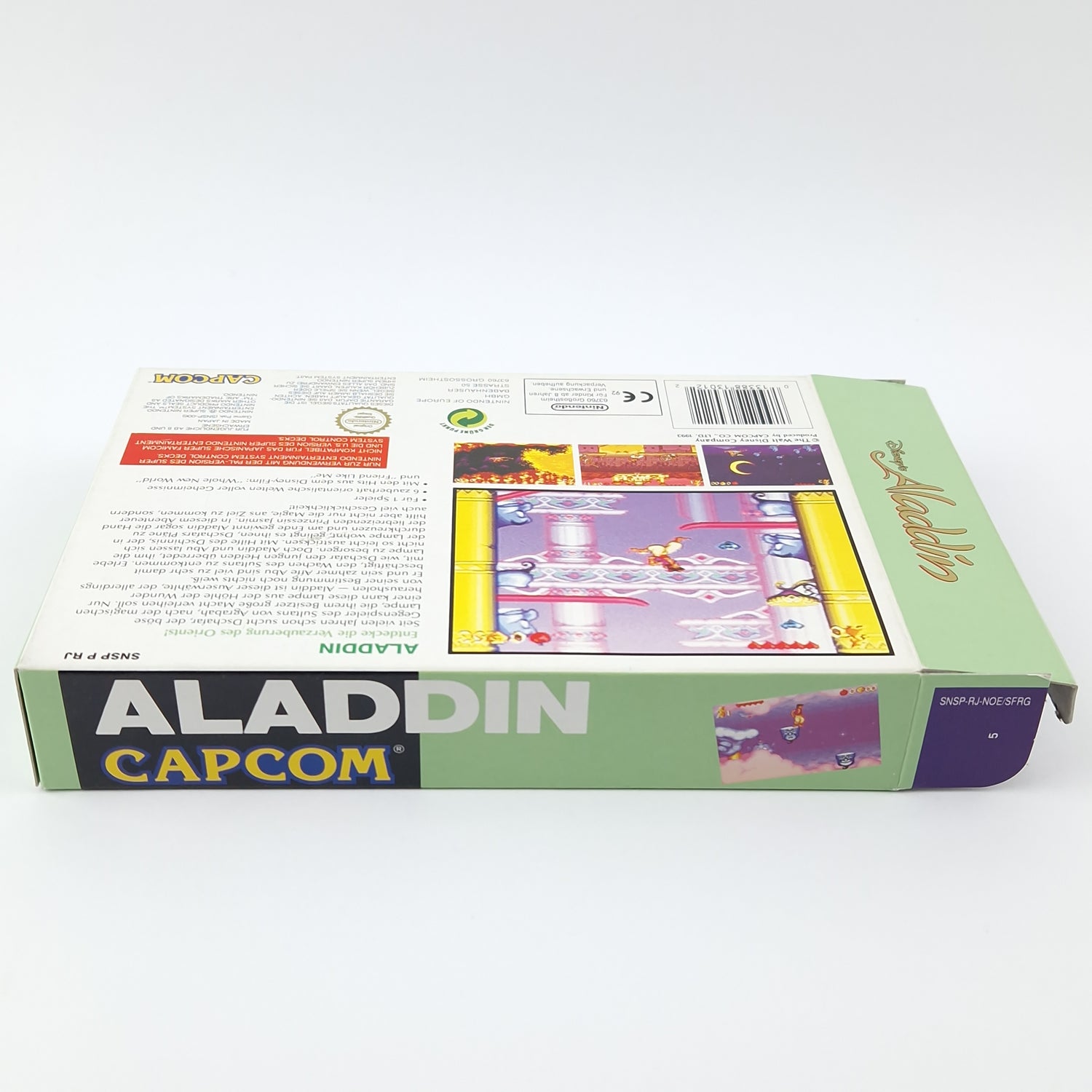 Super Nintendo Game: Disney's Aladdin - Module Instructions OVP cib | SNES PAL German