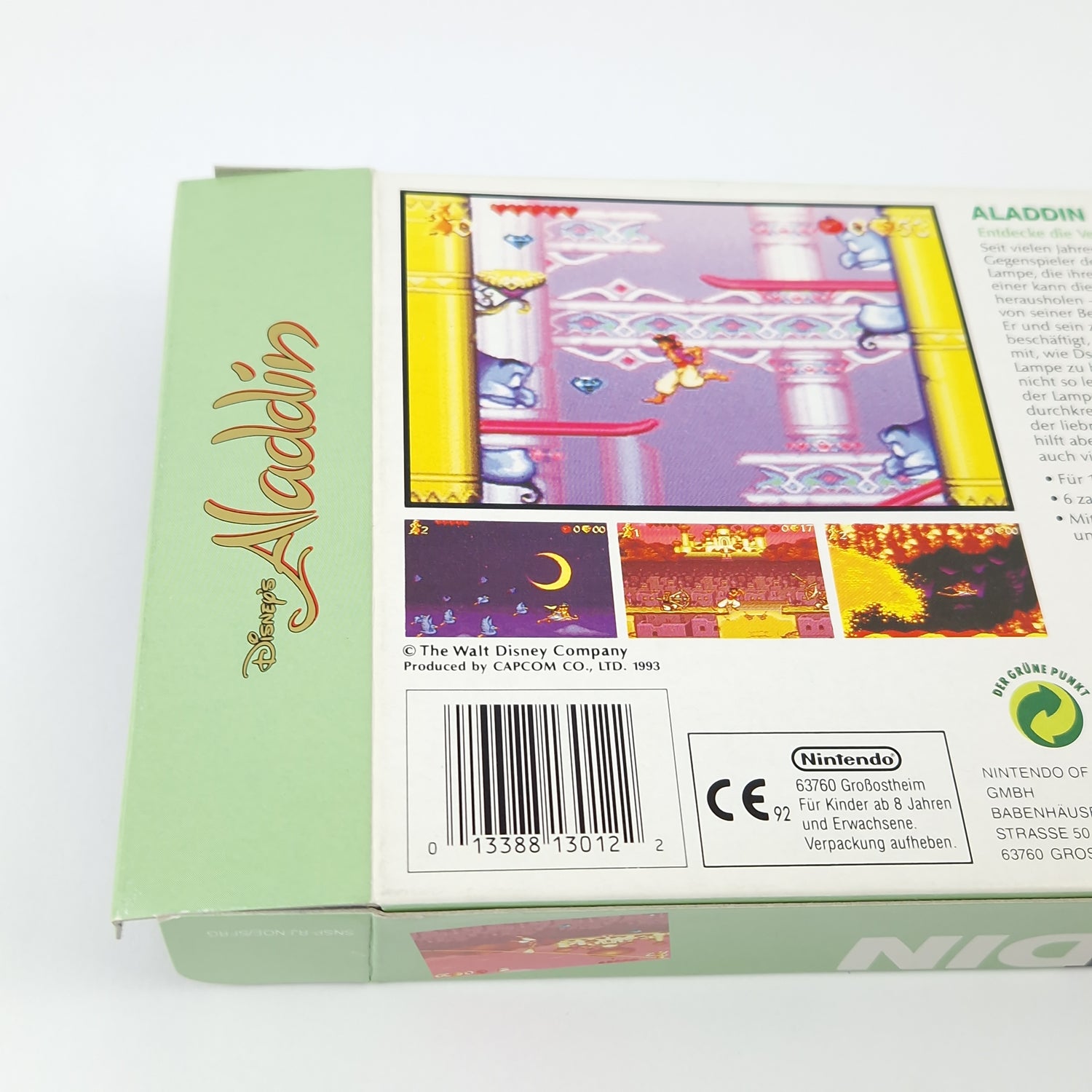 Super Nintendo Game: Disney's Aladdin - Module Instructions OVP cib | SNES PAL German