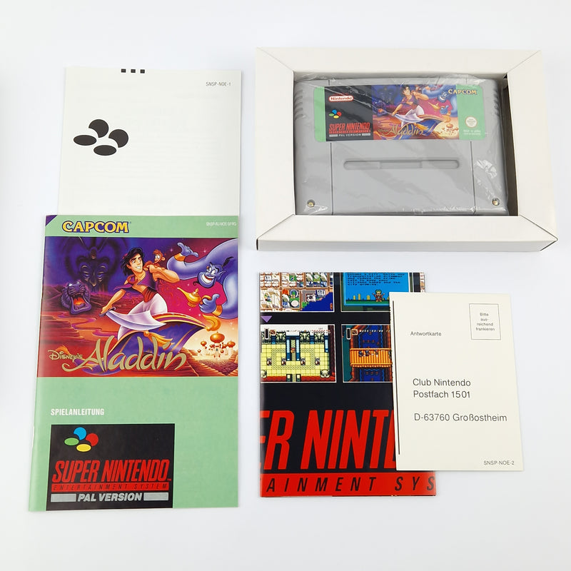 Super Nintendo Game: Disney's Aladdin - Module Instructions OVP cib | SNES PAL German