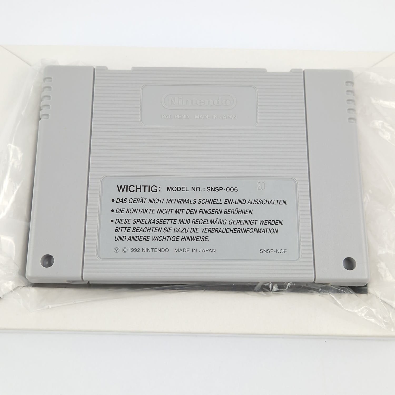 Super Nintendo Game: Disney's Aladdin - Module Instructions OVP cib | SNES PAL German