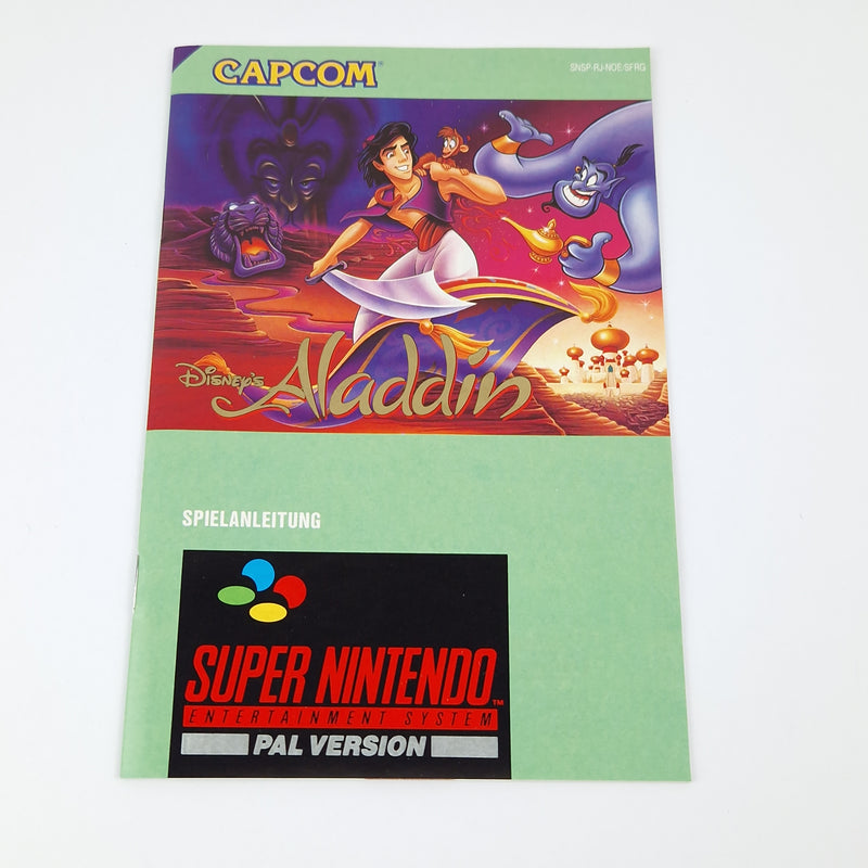 Super Nintendo Game: Disney's Aladdin - Module Instructions OVP cib | SNES PAL German