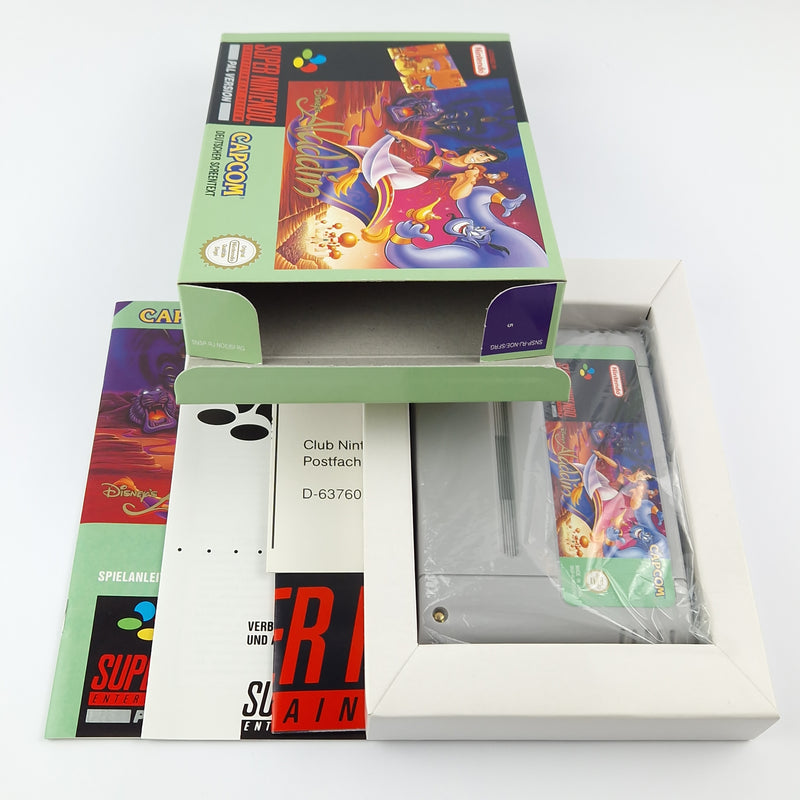 Super Nintendo Game: Disney's Aladdin - Module Instructions OVP cib | SNES PAL German