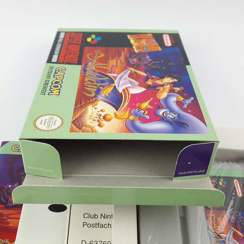 Super Nintendo Game: Disney's Aladdin - Module Instructions OVP cib | SNES PAL German