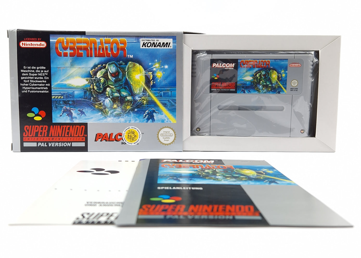 Super Nintendo Game: Cybernator - Module Instructions OVP cib | SNES PAL Konami