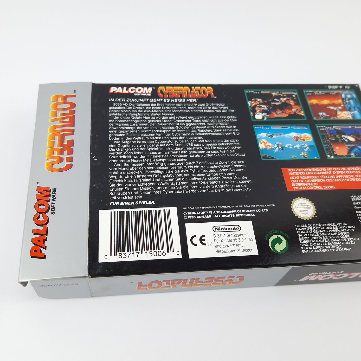 Super Nintendo Spiel : Cybernator - Modul Anleitung OVP cib | SNES PAL Konami