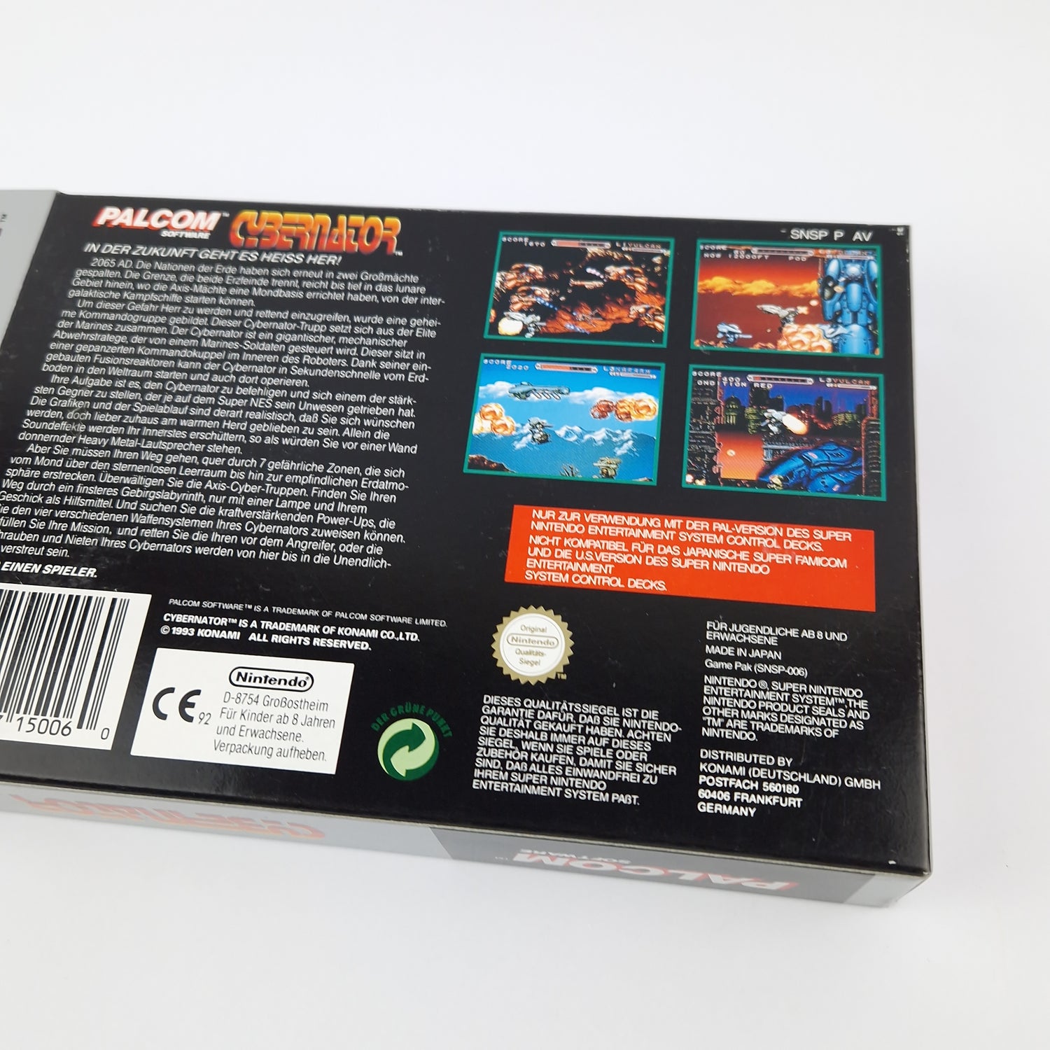 Super Nintendo Game: Cybernator - Module Instructions OVP cib | SNES PAL Konami