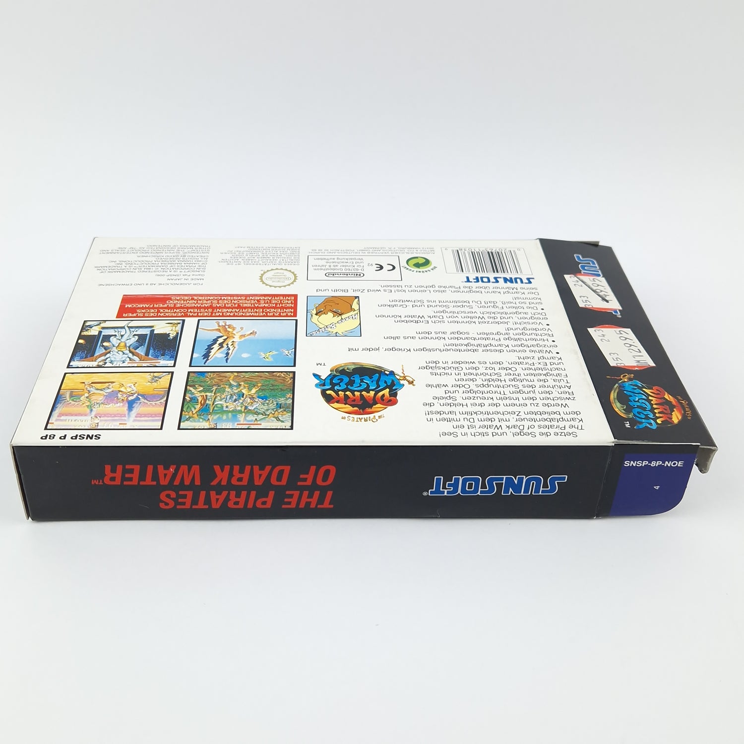 Super Nintendo Game: The Pirates of Dark Water - SNES OVP PAL / Sunsoft