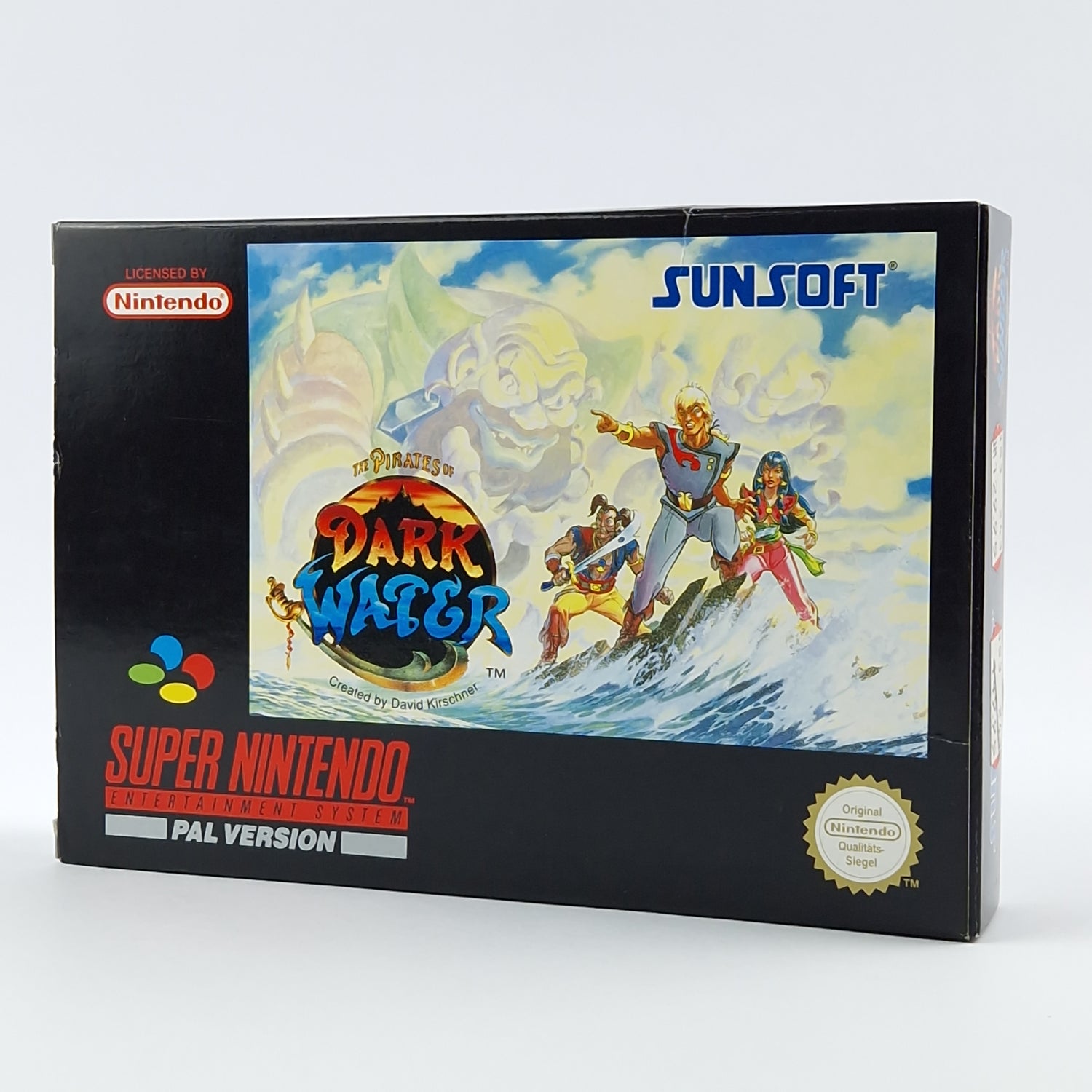 Super Nintendo Game: The Pirates of Dark Water - SNES OVP PAL / Sunsoft