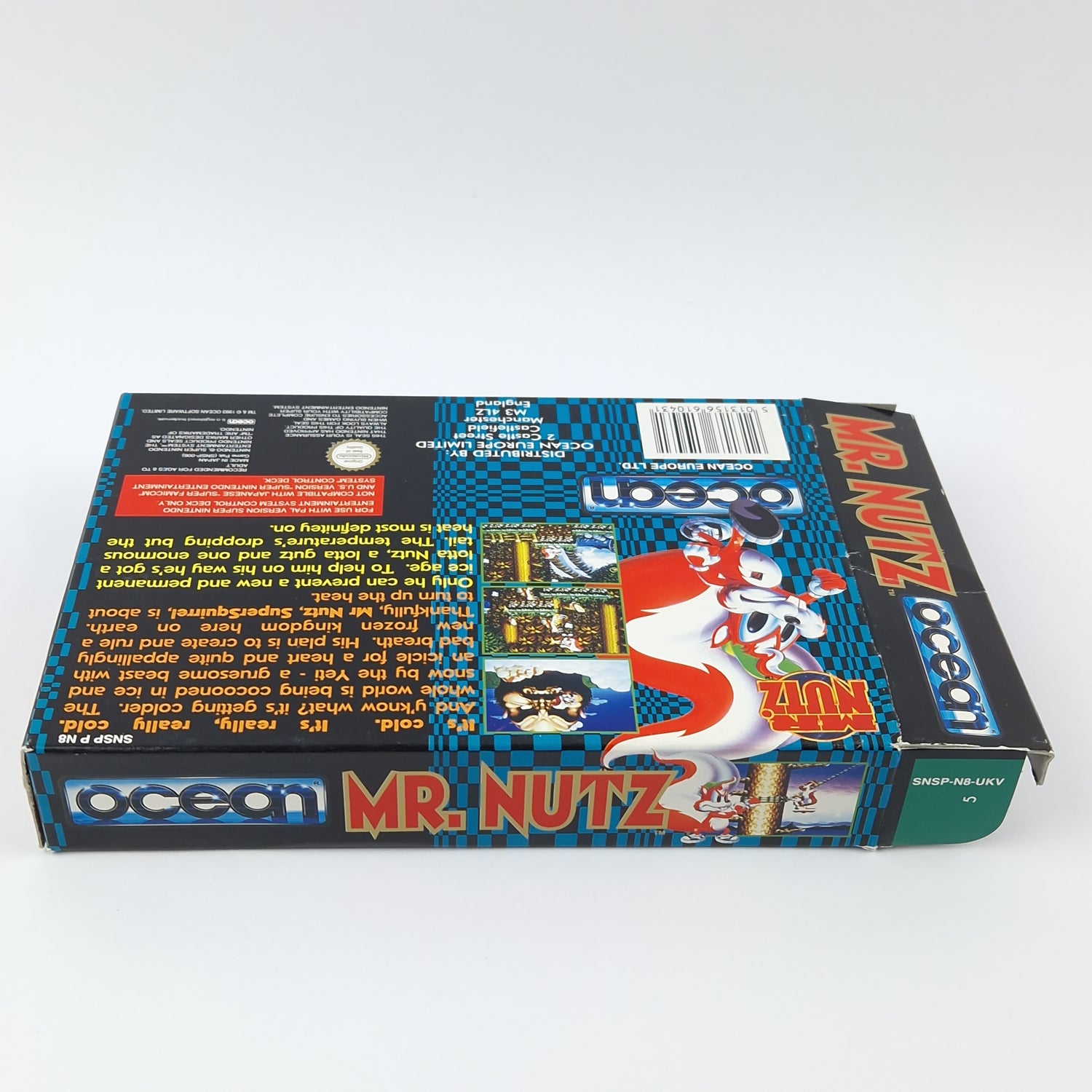 Super Nintendo Spiel : MR. Nutz - Modul Anleitung OVP cib / SNES PAL