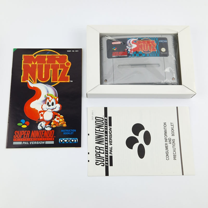 Super Nintendo Spiel : MR. Nutz - Modul Anleitung OVP cib / SNES PAL