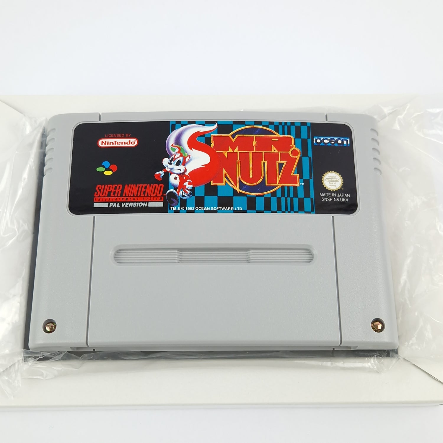 Super Nintendo Spiel : MR. Nutz - Modul Anleitung OVP cib / SNES PAL