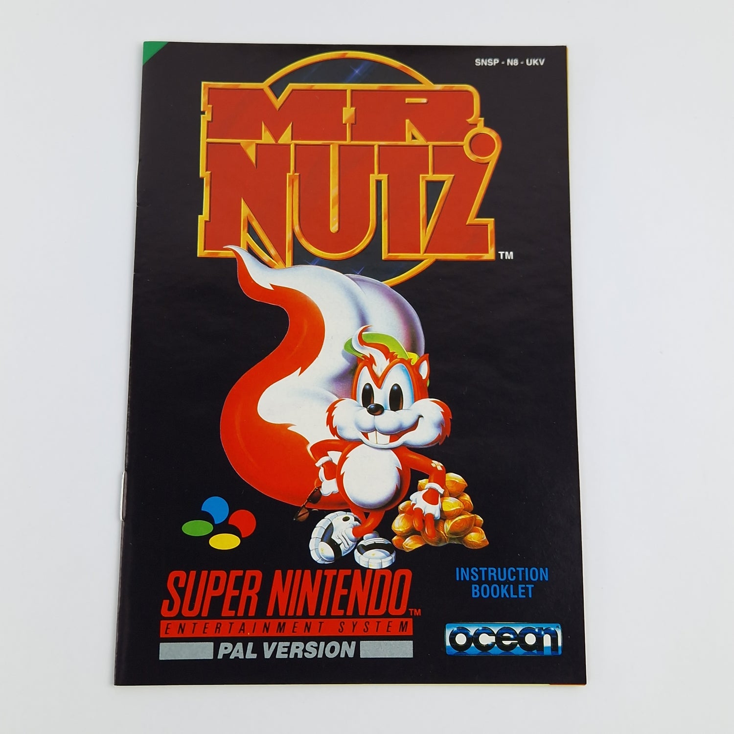 Super Nintendo Spiel : MR. Nutz - Modul Anleitung OVP cib / SNES PAL