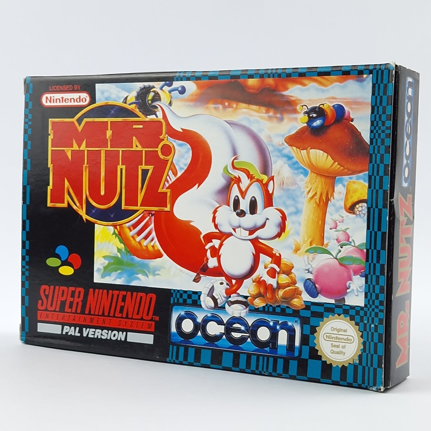 Super Nintendo Spiel : MR. Nutz - Modul Anleitung OVP cib / SNES PAL