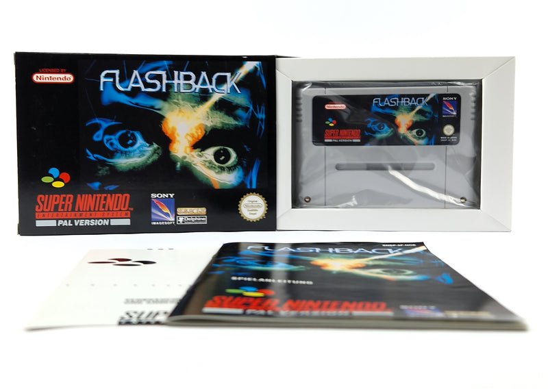 Super Nintendo Game: Flashback - Module Instructions OVP cib / SNES PAL NOE