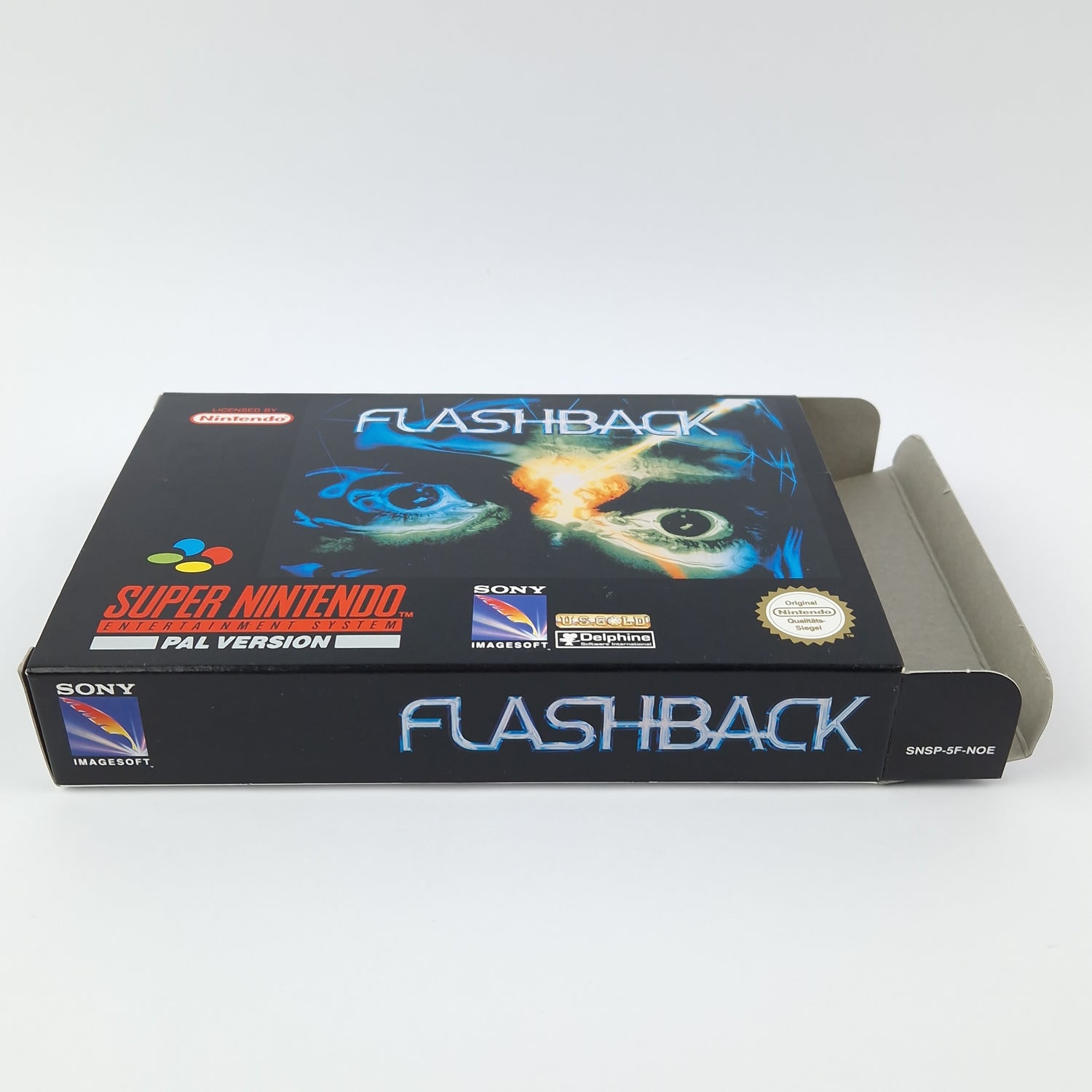 Super Nintendo Game: Flashback - Module Instructions OVP cib / SNES PAL NOE