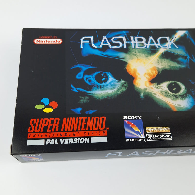 Super Nintendo Game: Flashback - Module Instructions OVP cib / SNES PAL NOE