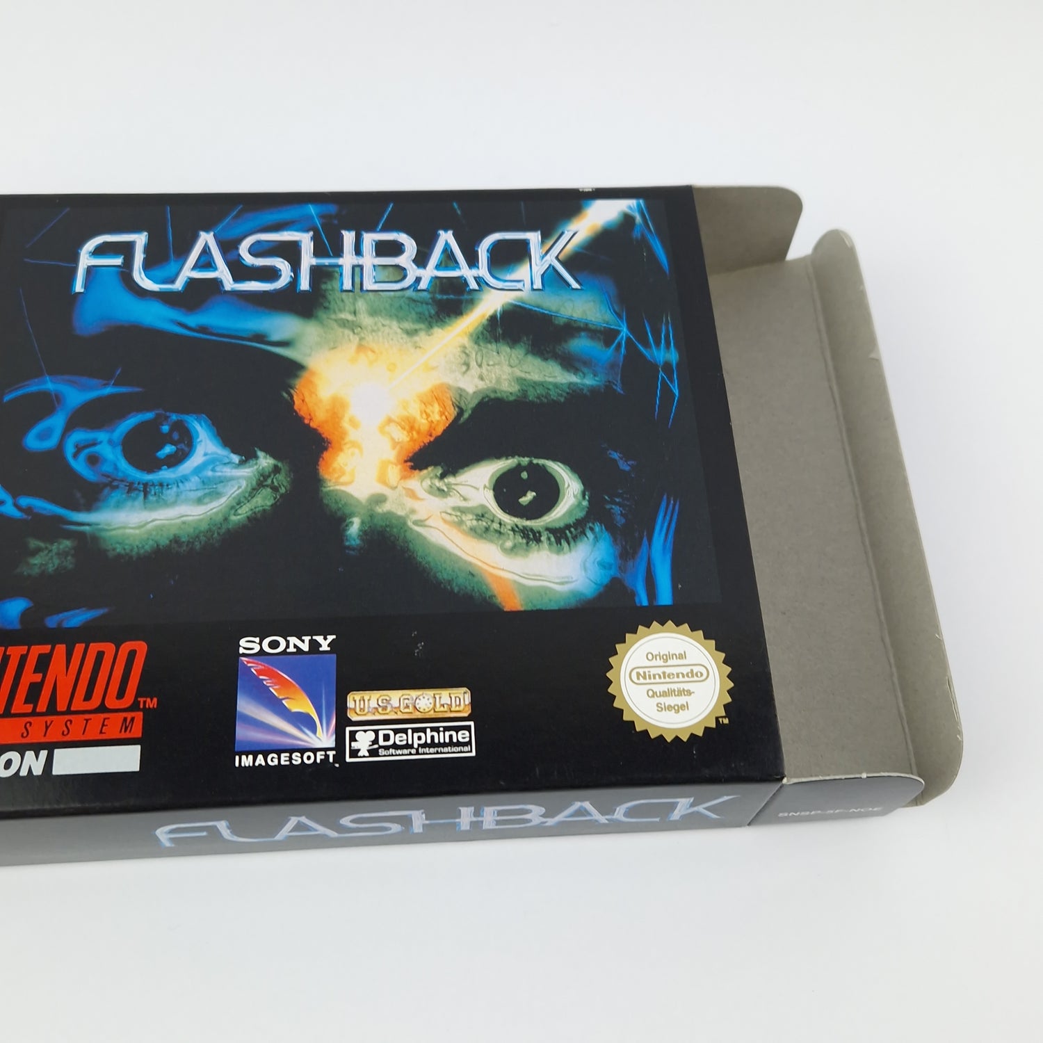 Super Nintendo Game: Flashback - Module Instructions OVP cib / SNES PAL NOE