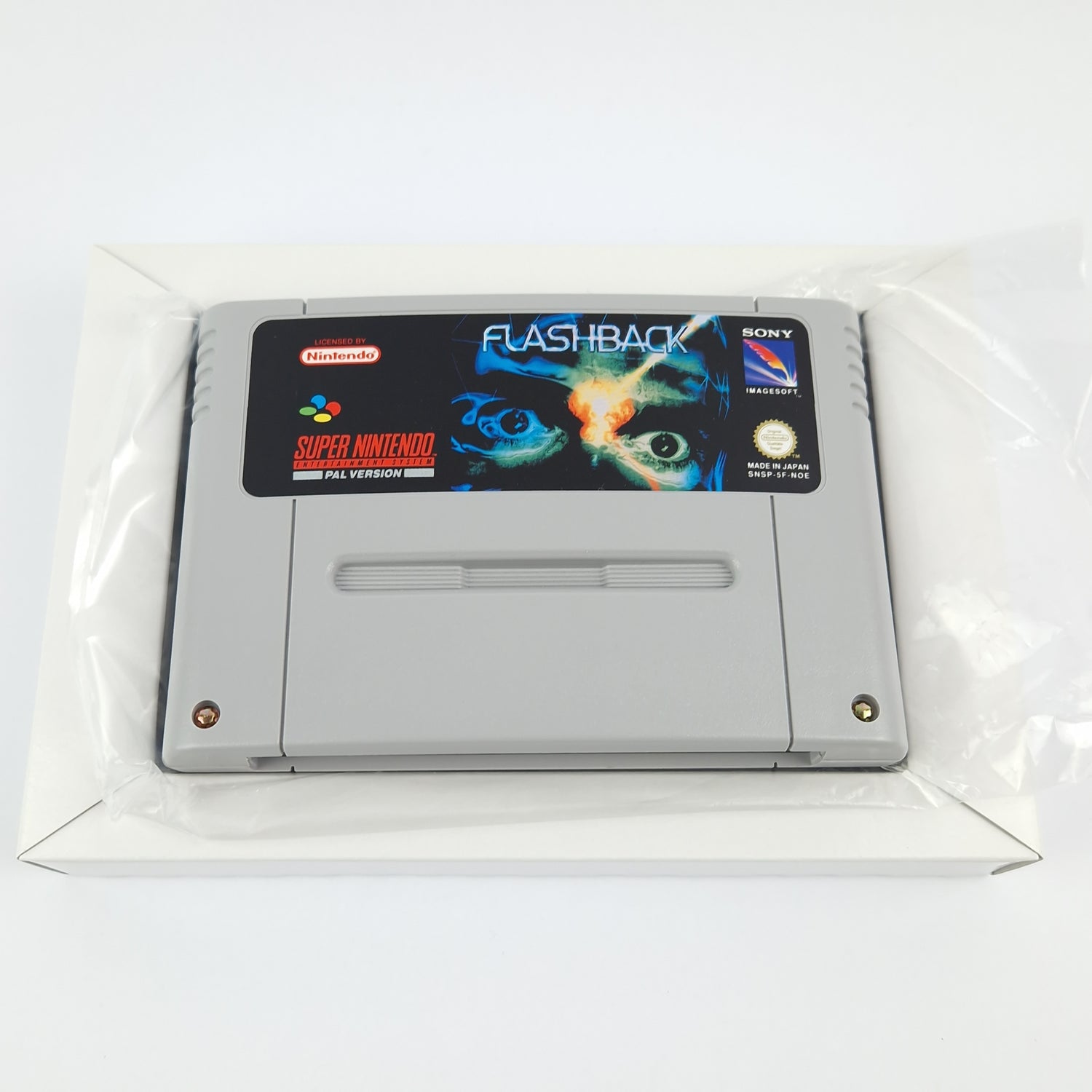 Super Nintendo Game: Flashback - Module Instructions OVP cib / SNES PAL NOE