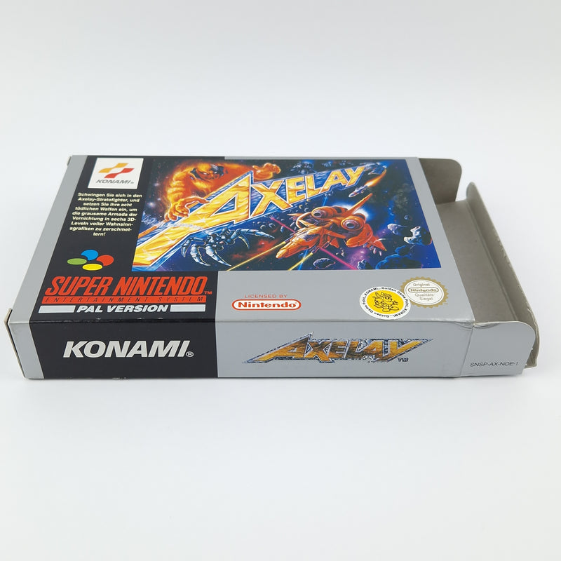 Super Nintendo Game: Axelay - Module Instructions OVP cib / SNES PAL NOE Konami