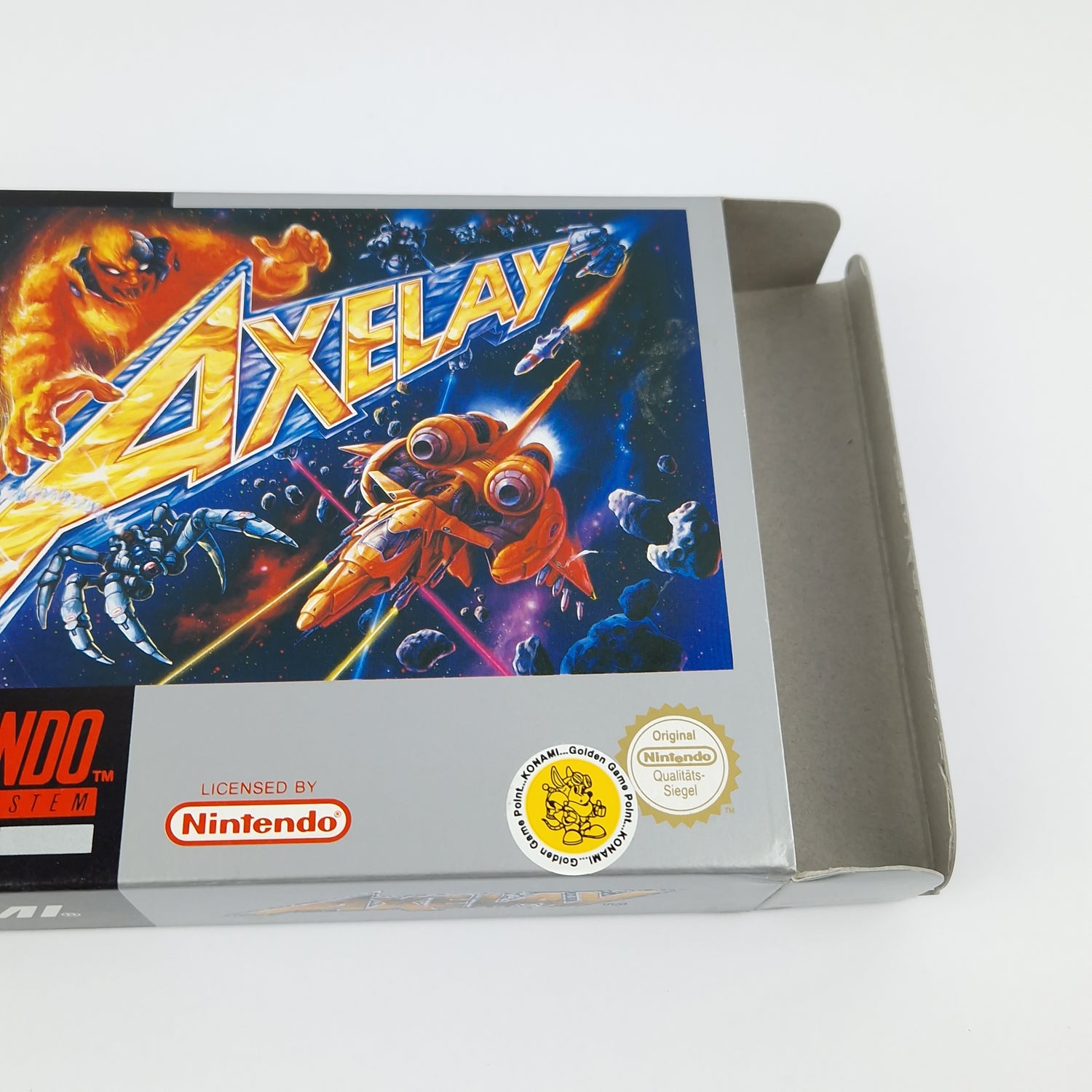 Super Nintendo Game: Axelay - Module Instructions OVP cib / SNES PAL NOE Konami